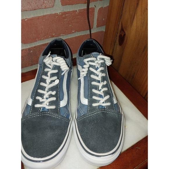 Mens Size 6 - VANS Old Skool Off The Wall Blue Suede - Picture 1 of 5